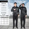 Conjunto de Capa de Chuva e Calça de Chuva de Duas Peças para Entregadores de Motocicleta, À Prova de Tempestade, Refletivo, Corpo Inteiro, Adulto, Transfronteiriço