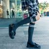 Calcetines de algodón puro para mujer, primavera y otoño de 2022, estilo japonés moderno, estilo callejero, medias altas, medias adelgazantes de presión.
