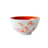 Dinastía Tang y Song Rojo Alumbre Pintado a Mano Bajo Esmalte Bambú Cerámica Taza Maestra Juego de Té Kung Fu Taza de Té para el Hogar Taza Individual Taza de Degustación