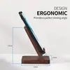 Soporte de Madera Maciza para Teléfono Móvil, Soporte Sencillo de Escritorio Perezoso, Hecho de Madera de Haya y Madera de Acacia, Universal para Tablets y iPads