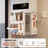 Cubierta para calentador de agua con apertura, decoración de tubería de gas, estante de tablero perforado para cocina, panel de ocultación de gas natural