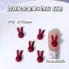 Série Zodiac Vermelho de Ano Novo Acessórios de Liga para Nail Art Venda Quente Transfronteiriça Leque Ruyi Chinês Unha Usável Decoração de Unha
