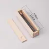 Caja de Regalo de Madera Maciza con Tubo de Incienso de Cristal, Soporte de Varilla de Incienso de Madera Transparente para Madera de Ágar y Sándalo, Tubo de Incienso con Tapón de Madera