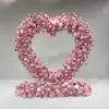 Decoración de Arco con Forma de Corazón para Celebración de Boda Arreglo Floral para Boda Flores Artificiales Flores Falsas Arco de Hierro con Forma de Corazón para Propuesta