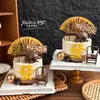 Decoración de Pastel Nuevo Día del Padre Chino 2025 Silla de Ministro Taza de Té Tetera Adorno Enchufe Feliz Día del Padre