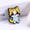 Pingentes de Sapato em Borracha Macia com Formato de Gato de Desenho Animado, Acessórios Artesanais DIY para Capa de Celular e Garrafa de Água Atacado