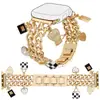 Adecuado para Apple Camelia Margarita correa de metal para reloj apple watchs transfronterizo