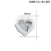 Molde de Mesa Corazón Geométrico de Cristal DIY Alto Espejo Yeso Aromaterapia Adornos para Coche Piedra Difusora