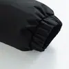 Chaqueta de Algodón Negra con Cuello Alto para Hombre G-stone, Corte Holgado, Estilo Corto, Acolchado Grueso, Chaqueta de Invierno Cálida tipo Puffer