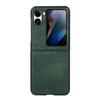 Aplicable a OPPO Findn2flip, carcasa de teléfono móvil todo incluido, pantalla plegable, cubierta protectora de cuero de color sólido comercial