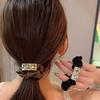 Elegante aro para el pelo con diamantes de imitación de alta calidad para el intestino grueso, para niñas, con forma de bola, elegante cuerda para el pelo que combina con todo, popular en Internet, con tendón de goma para mujeres.