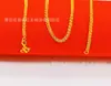 Cadena delgada de 45 cm chapada en oro para mujer, ola de agua, collar retorcido de moda para mujer, collar oruga, fabricantes de joyería al por mayor