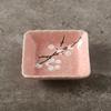 Criativo estilo japonês pintado à mão Hefeng Underglaze cor floco de neve cerâmica louça restaurante doméstico prato de panela quente mergulhado com molho de soja material