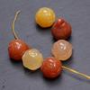 12x Colgantes de Botón de Loto de Jade Natural de 14 mm Accesorios para Pulseras y Collares Botones Antiguos de Cheongsam