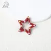 Pintura Colorida Pintada a Mano Puntos Estrella de Cinco Puntas Hebilla de Primavera Accesorios de Joyería DIY Llavero Cadena para Teléfono Móvil Anillo de Conexión