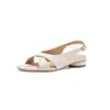 Sandalias romanas de lujo ligero de estilo francés, con punta abierta y tacón grueso de 2 cm, versátiles para uso casual, transpirables y a la moda, con talón abierto.