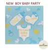 Lingrong Azul Revelación de Género para Recién Nacidos Servilleta Biodegradable Niño Fabricante Personalizado Decoración para Fiesta en Casa Lista en Stock