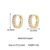 Pendiente con baño de oro real de 14k color duradero con circonita incrustada pendiente pendiente diy hecho a mano todo-partido pendiente de gancho para la oreja pendiente material de pendientes accesorios