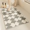 Alfombrilla de Piso Anillo de Seda para Baño Lavable Hueca Antideslizante para Baño Alfombrilla Resistente a la Suciedad Anticaída