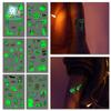 Ruikalong Nueva Pegatina de Tatuaje Luminoso Transfronteriza Impermeable Dibujos Animados Tecnología Planeta Pegatina de Tatuaje para Niños