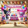 Fiesta de Cumpleaños Transfronteriza Caliente Amazon Nuevo Explosiones Fondo Tapiz de Poliéster Estilo Europeo