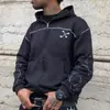 Moda de Rua Transfronteiriça Europeia e Americana Outono e Inverno Novos Moletons com Capuz e Zíper para Homens e Mulheres, Moletons Casuais e Versáteis Personalizados