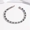 Pulsera de Acero de Titanio para Mujer Color Cereza Pulsera de Pegamento Nueva Transfronteriza Dulce Fresca Dopamina Pulsera de Temperamento Joyería