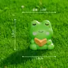 Viajando Juntos con Muñecos de Animales Pequeños Rana, Accesorios de Decoración DIY para Jardinería de Paisaje Micro, Mini Adornos Pequeños