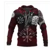 Sudadera Cruzada para Hombre Nueva Moda Primavera y Otoño Todo Fósforo Sudadera Estampada 3D para Hombre Cómoda Vintage con Capucha