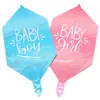 Globos Transparentes 4D de 22 pulgadas Película de Aluminio Hexagonales Decoración para Fiesta de Cumpleaños Arreglo Transfronterizo Nuevo Venta al Por Mayor