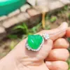 Al por mayor Nuevo Chalcedony Verde Hielo Color Jade Verde Yang Buda Maitreya Colgante para Dama Collar de Ágata Buda de Jade Modelo al por Mayor