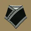 Cachecol Triangular Preguiçoso Feminino De Veludo Pied-de-poule Cachecol Fashionável Outono e Inverno Proteção de Pescoço Masculino Quente Gola Versátil