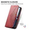Adecuado para funda tipo cartera con relieve de diamante para OPPORENO15F, funda protectora anticaídas para OPPOA6 con ranuras para múltiples tarjetas y soporte