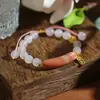 Nuevos brazaletes de estilo étnico, brazaletes de cristal hechos a mano de nicho para estudiantes, niñas, parejas y mejores amigos, al por mayor