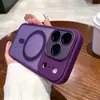 Funda magnética mate para iPhone 17 Pro, tacto de piel Apple 16E, funda protectora anticaídas 15 con protector de lente