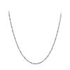 Cadena Universal de Plata de Ley S925 Tipo Aguja Cadena Cielo Estrellado Cadena para Clavícula para Mujeres con Agujeros Pequeños, Cadena de Accesorio Especial, Collar de Joyería de Plata Perla
