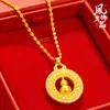 Colgante de Calabaza Giratorio Incrustado con Diamantes con Artesanía Tradicional de Oro de Arena, Simbolizando Buena Fortuna y Prosperidad, Adecuado para Hombres y Mujeres