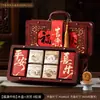 2026 Novo Festival do Meio do Outono Presente Estilo Chinês Moldura de Foto de Madeira Caixa de Presente para Bolo de Lua Embalagem Caixa Vazia Caixa de Presente Portátil