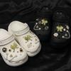 Encantos para Sapatos Sonho de Borboleta Dourada Versátil para o Dia a Dia Fivela de Sapato Destacável Decorações para Buracos de Sapato Acessórios de Laço para Sapatos de Jardim DIY