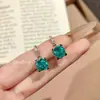Colar com Pingente Octogonal Cabeça de Touro Corte Rosa Paraíba Clássico, Brincos de Diamante Coloridos, Anel de Diamante Rosa, Pulseira Azul Oceano