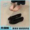 Zapatos Planos de Diseño Exclusivo de Gama Alta con Pedrería para Mujer 2026 Principios de Primavera Zapatos Planos de Suela Blanda Mary Jane Zapatos de Ballet