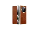 Adecuado para funda de teléfono Huawei Mate X6, ventana de vista inteligente edición coleccionista X6, funda tipo libro flip con protección total anticaída de cuero encerado al aceite
