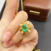Pingente de Esmeralda Natural Transfronteiriço Acessórios Femininos Nicho Alta Qualidade Joias de Prata 925 7*9 Moda Venda Direta da Fábrica