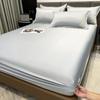 Nanjiren 25 nuevo gorro de cama de seda helada de verano cubierta protectora antideslizante de una sola pieza sábana refrescante todo incluido colcha de tres piezas