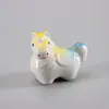 Manualidades de Cerámica de Caballo Lindo Adornos Pequeños Caballo de la Fortuna Sostenedor de Palillos Pequeño Caballo Sostenedor de Palillos Portalápices Decoración del Hogar