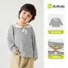 Dudu Home Conjunto de Dos Piezas de Peto para Bebé Ropa de Otoño Conjunto para Niños Camiseta de Otoño para Niñas Pantalones para Niños Ropa para Niños Moderna
