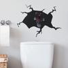 Nuevo Halloween halloween061 pared rota calavera sangrienta hogar cocina fondo decoración de pared pegatinas de pared