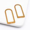 Pulseira de latão brinco clipe colar acessórios de joias diy atacado tremolo Amazon transfronteiriço furo único pingente em forma de U