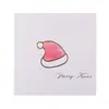 Tarjeta de Navidad Ins Tarjeta Postal Bendición Festiva Estampado en Caliente Papel Dorado Sobre Tarjeta Papel de Carta Tarjeta de Mensaje Decoración de Regalo DIY