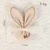 Patches de Tecido Doces Estilo Coreano Série de Cores Quentes Simples Acessórios de Coelho Flor Acessórios para Prendedores de Cabelo Acessórios para Cabeça Tecido Autoadesivo